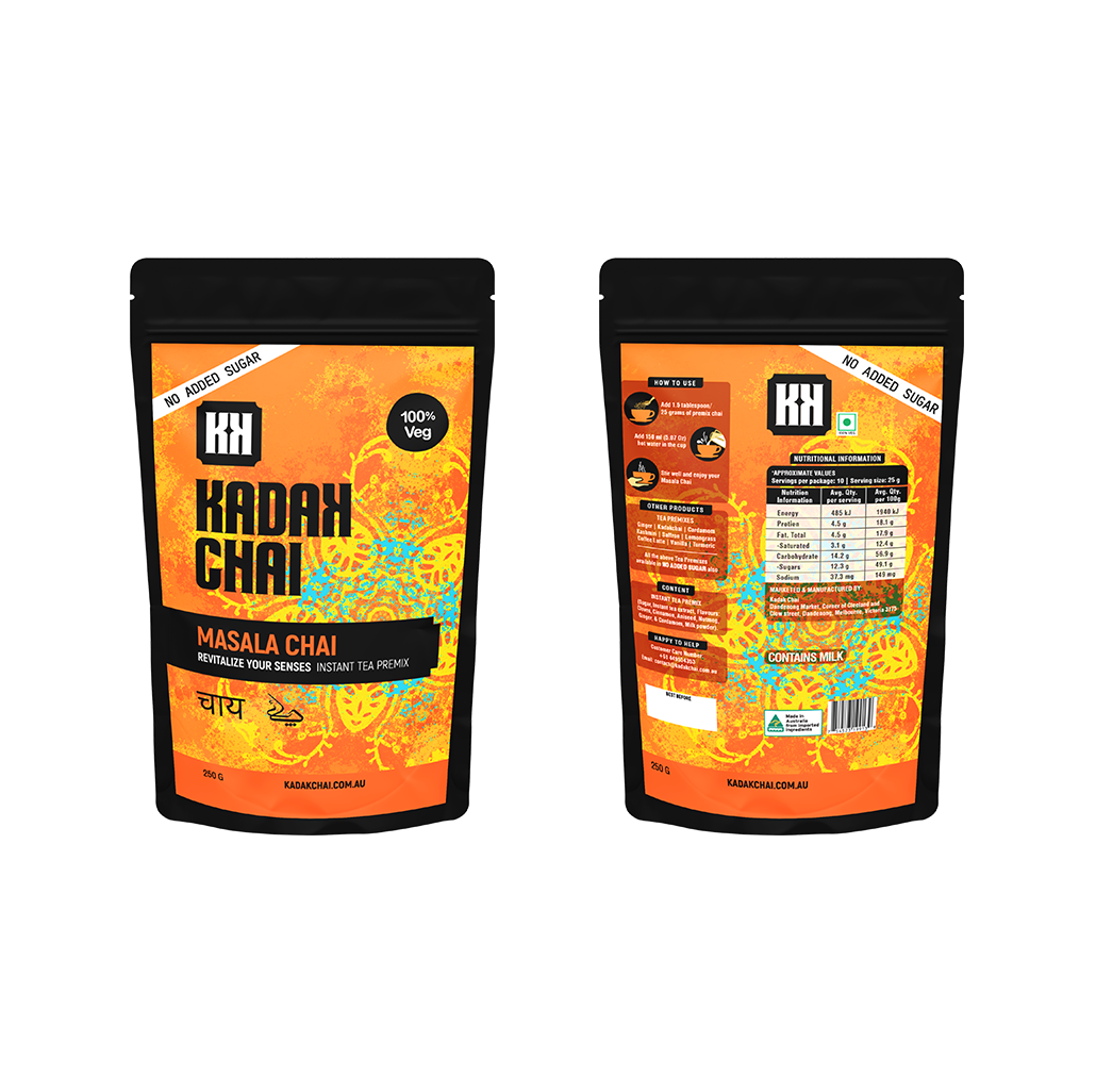 Masala Chai Premix – No Sugar, 250g | Revitalise Your Senses